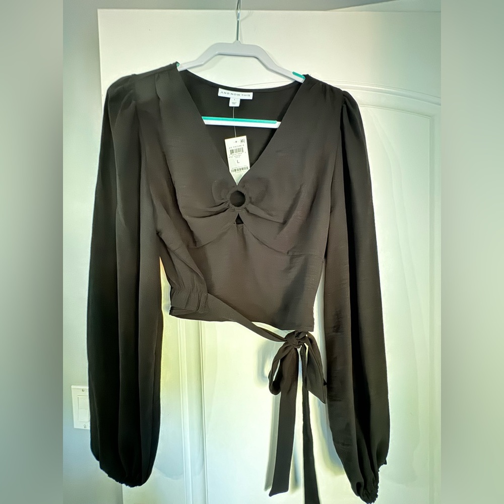 AND NOW THIS black long sleeve top